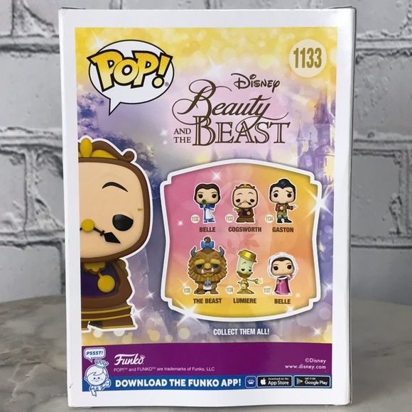 Funko Pop 1133 Disney Beauty And The Beast Cogsworth Clock Bubble Vinyl Figure - Picture 6 of 7